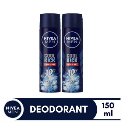 NIVEA NIVEA Buy 1 Take 1 Men Cool Kick Anti-Perspirant Deodorant Spray 150ml