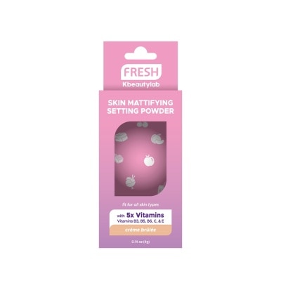 FRESH FRESH Kbeautylab Skin Mattifying Setting Powder Creme Brulee 4g