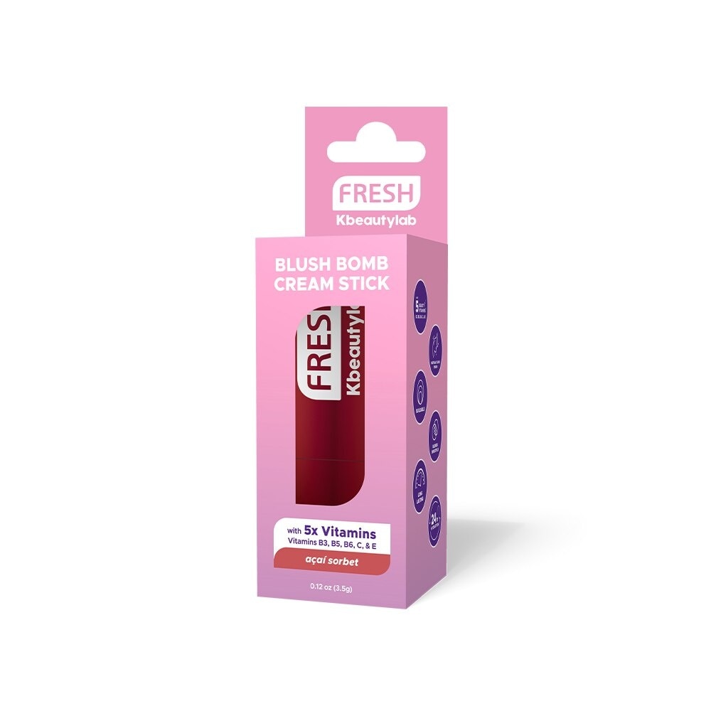 FRESH Kbeautylab Blush Bomb Creme Stick Acai Sorbet 3.5g