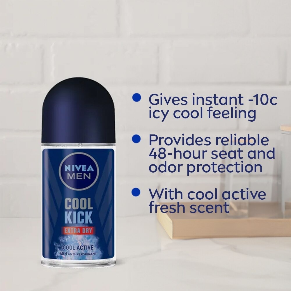 NIVEA Buy 1 Take 1 Men Cool Kick Deodorant Roll On 50ml