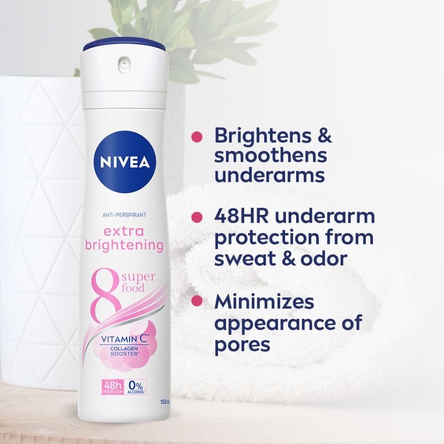 NIVEA Buy 1 Take 1 Extra Brightening Anti-Perspirant Deodorant Spray 150ml