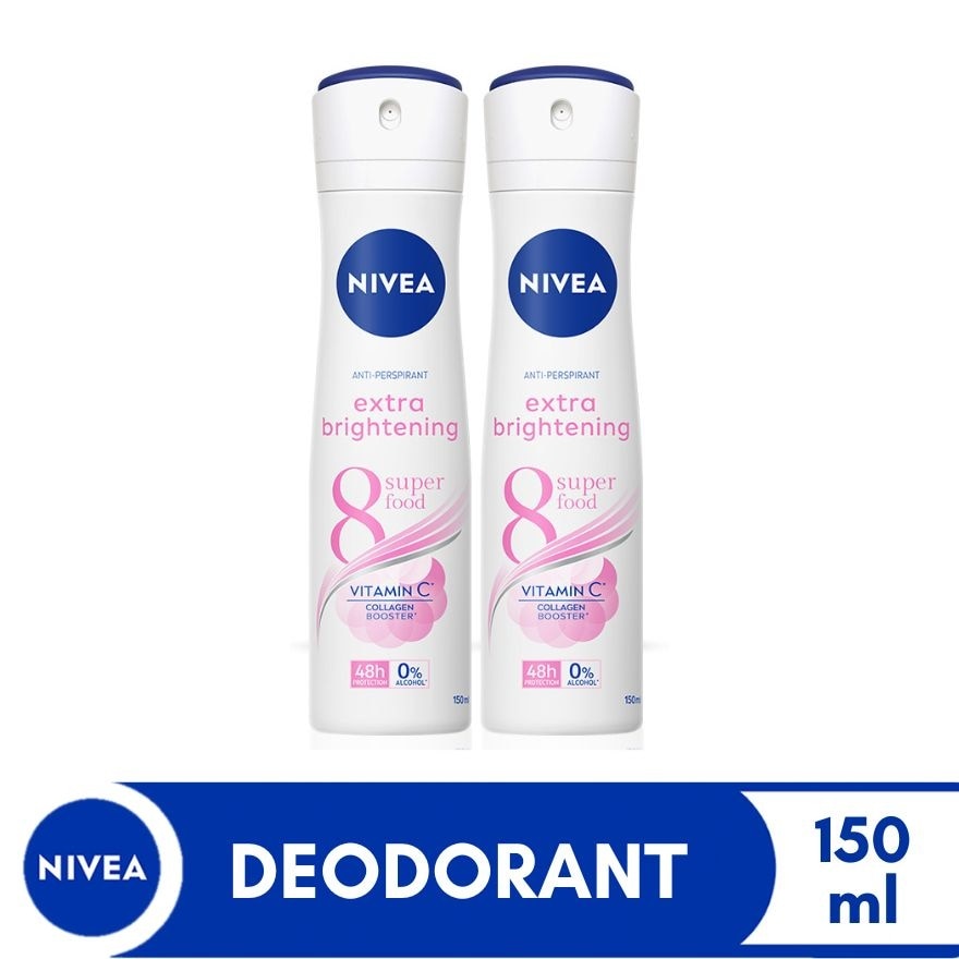 NIVEA Buy 1 Take 1 Extra Brightening Anti-Perspirant Deodorant Spray 150ml