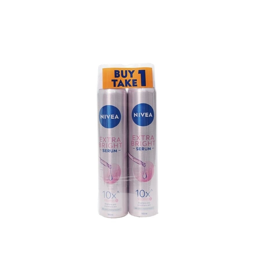NIVEA Buy 1 Take 1 Deodorant Extra Bright Anti-Perspirant Serum Spray For Underarm Brightening 100ml