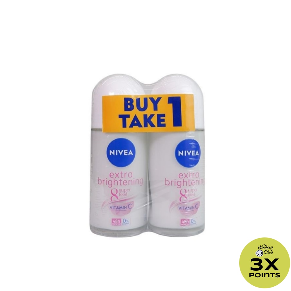 NIVEA Anti-Perspirant Extra Brightening Roll-On