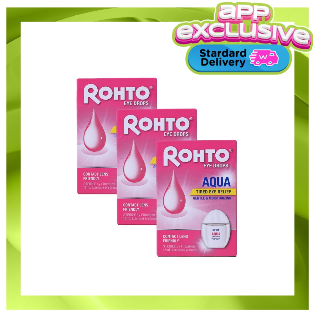 Rohto Aqua Eye Drops Triple Pack 13ml