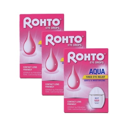 ROHTO Rohto Aqua Eye Drops Triple Pack 13ml