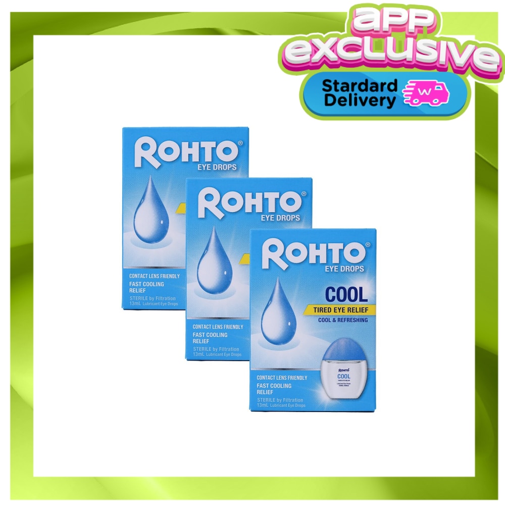 Rohto Cool Eye Drops Triple Pack 13ml