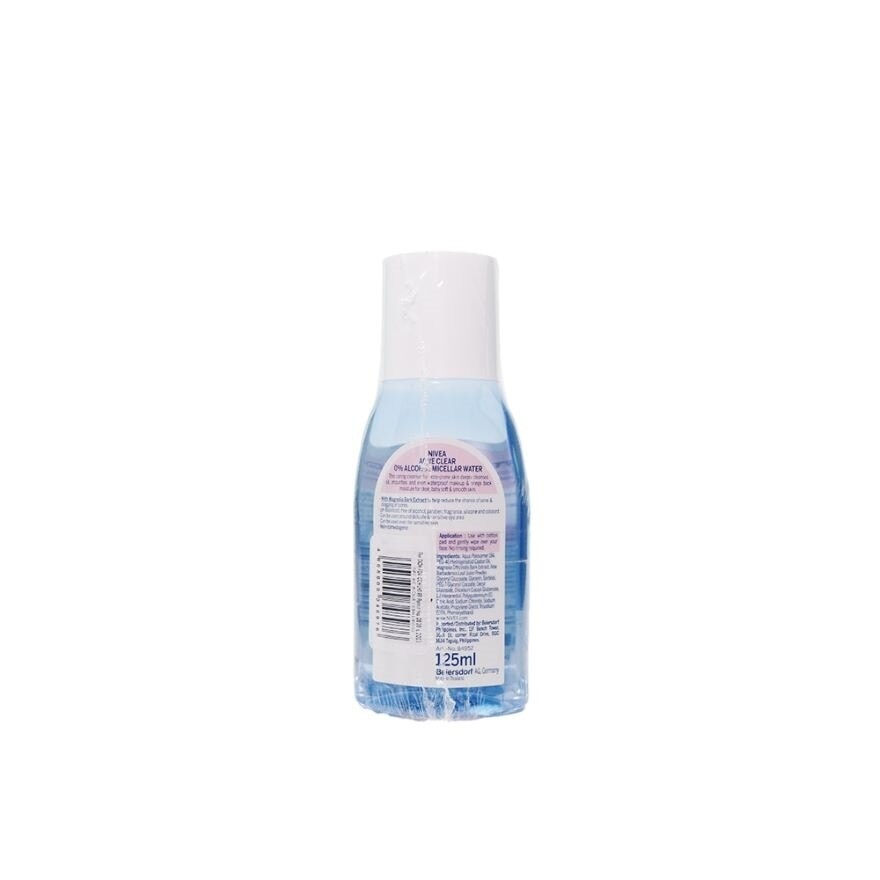 NIVEA Micellair Skin Breathe Acne Clear 0% Alcohol Micellar Water 3-In-1 Caring Cleanser 125ml image
