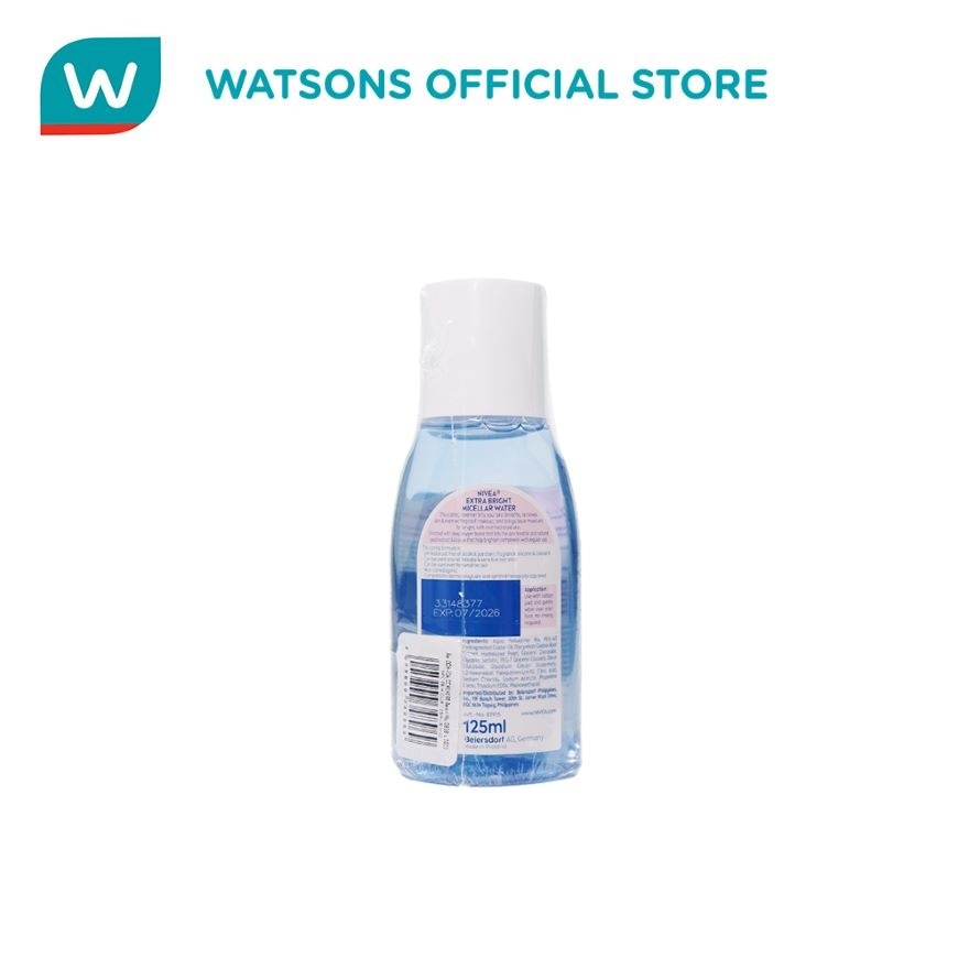 NIVEA Extra Bright 0% Alcohol Micellair Water 3-in-1 Caring Cleanser 125ml