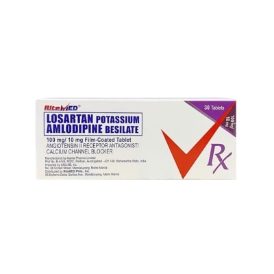 RITEMED RITEMED Losar+Amlo 100/10mg 1 Tablet [PRESCRIPTION REQUIRED]
