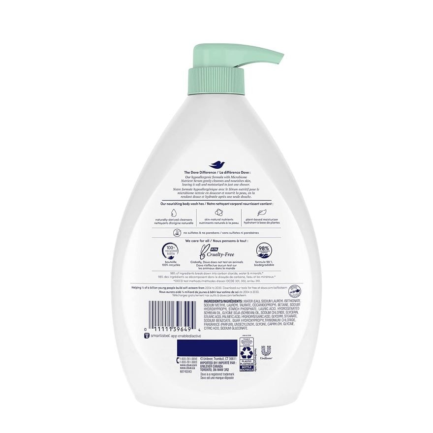 DOVE Sensitive Body Wash 1L 30 Percent Off