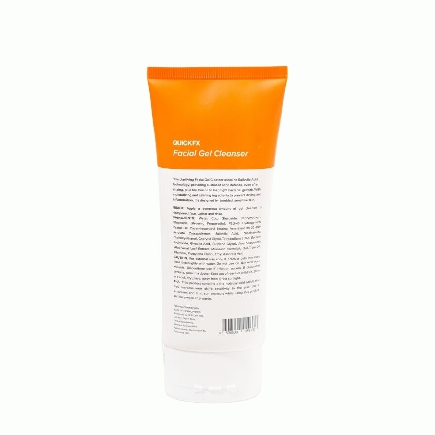 QUICKFX Pimple Eraser Facial Gel Cleanser 150ml