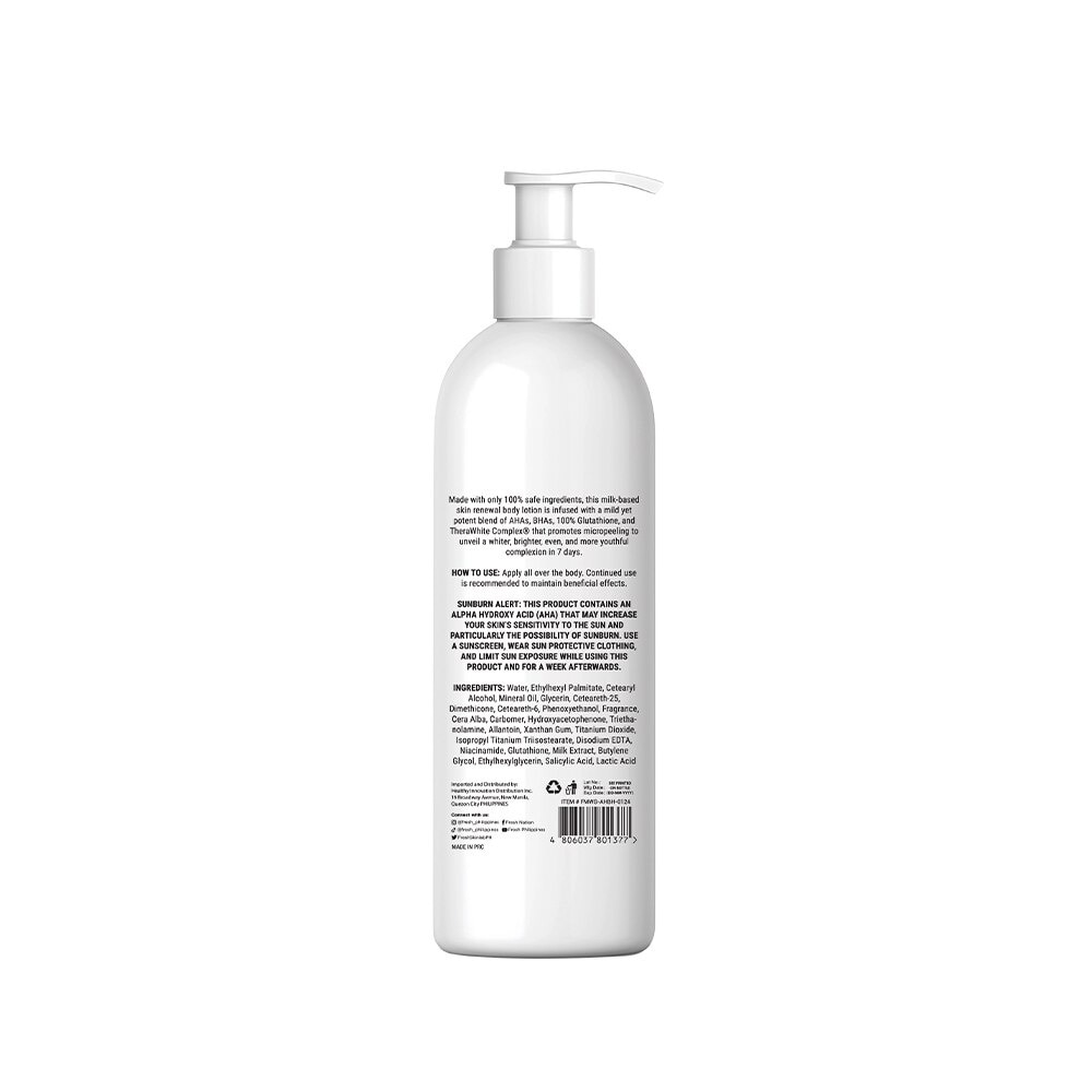 FRESH Skinlab Milk White AHA BHA Skin Renewing Body Lotion 480ml