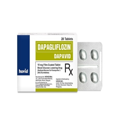 DAPAVID DAPAVID 10mg Tablet Sold Per Piece [PRESCRIPTION REQUIRED]