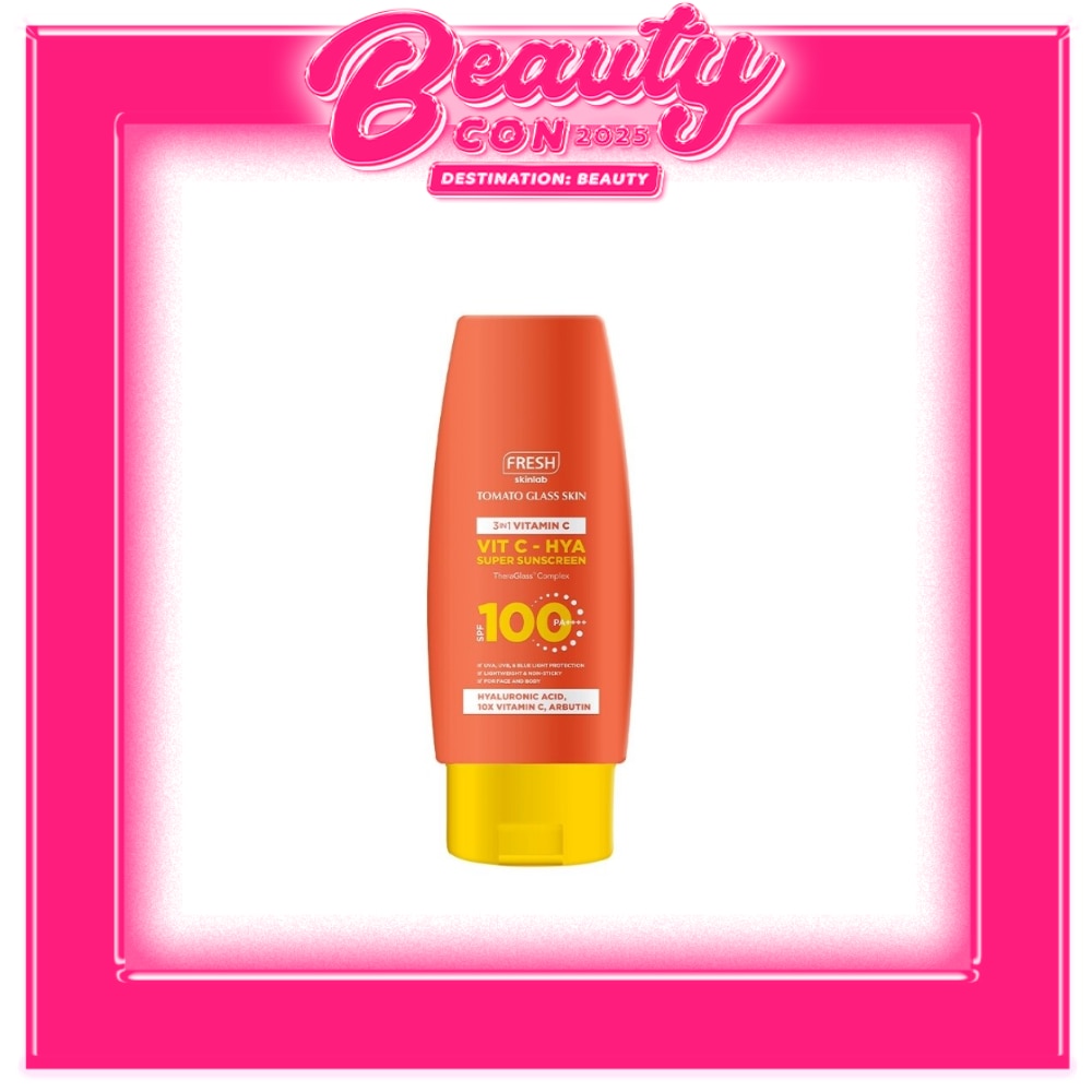 FRESH Skinlab Tomato Glass Skin Vit C- Hya Super Sunscreen SPF 100 100ml
