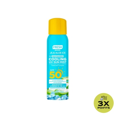 FRESH FRESH Skinlab Jeju Aloe Ice 3 in 1 Niacinamide Cooling UV Sun Mist SPF 50 100ml