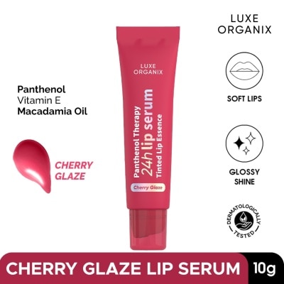 LUXE ORGANIX LUXE ORGANIX Panthenol Therapy 24H Lip Serum Tinted Lip Essence Cherry Glaze 10G