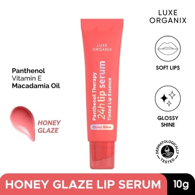 LUXE ORGANIX LUXE ORGANIX Panthenol Therapy 24H Lip Serum Tinted Lip Essence Honey Glaze 10G