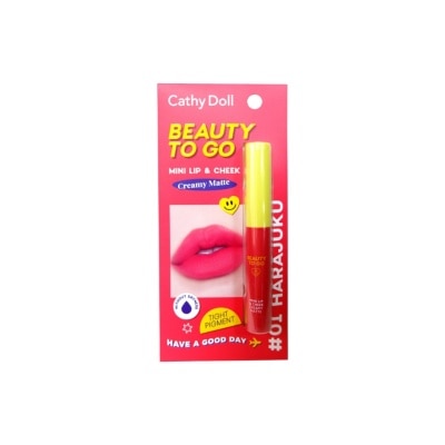 CATHY DOLL CATHY DOLL Beauty To Go Mini Lip and Cheek Creamy Matte 01 Harajuku 0.6g