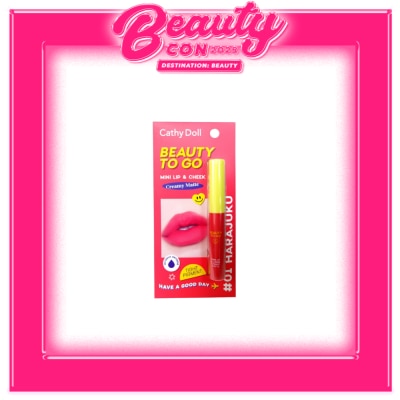 CATHY DOLL CATHY DOLL Beauty To Go Mini Lip and Cheek Creamy Matte 01 Harajuku 0.6g