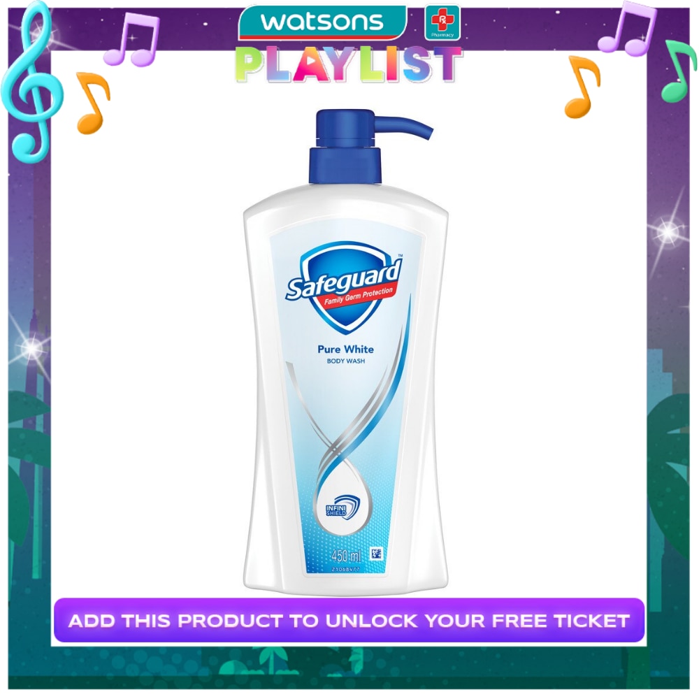 Safeguard Bodywash Pure White 450Ml Pump