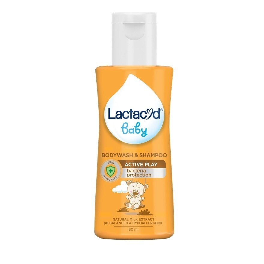 Lactacyd Baby Body Wash And Shampoo Active Play 60mL