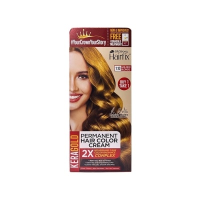 HAIRFIX Hairfix Keragold Permanent Hair Color Cream 120Ml  Golden Blonde