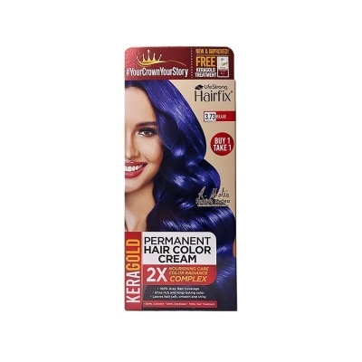 HAIRFIX Hairfix Kera Permanent Hair Color Cream 120Ml   Blue