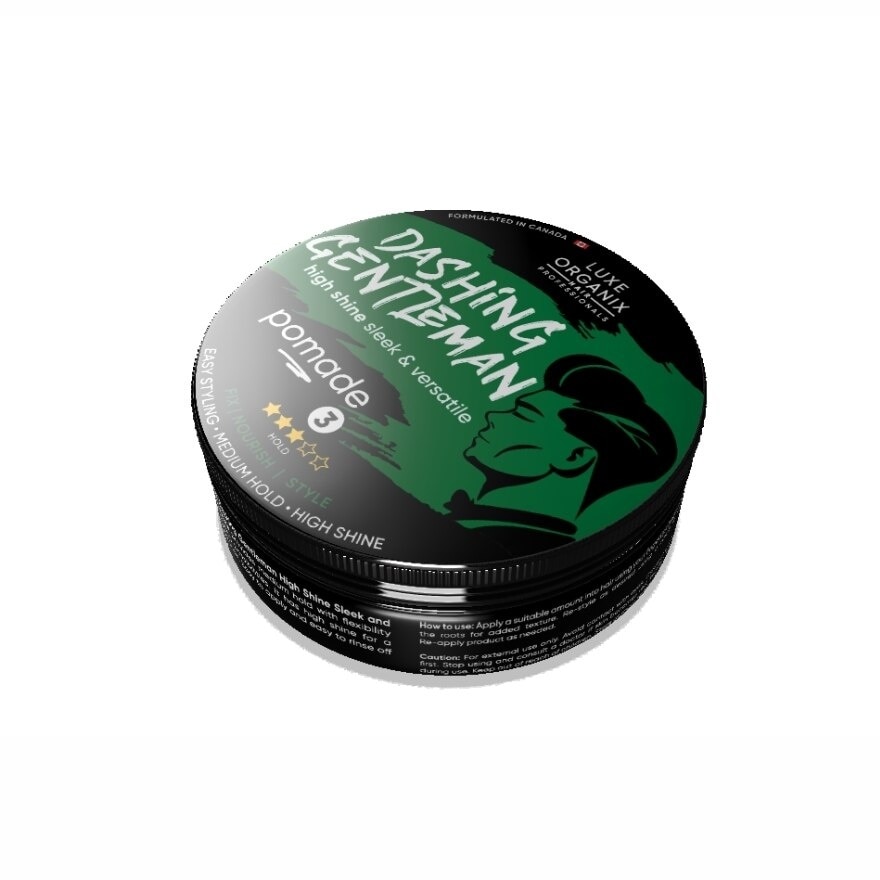 LUXE ORGANIX Hair Professionals Dashing Gentleman High Shine Sleek and Versatile Pomade 80g