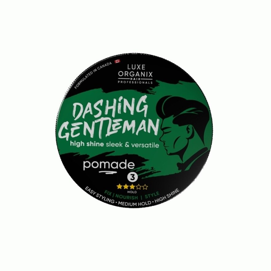 LUXE ORGANIX Hair Professionals Dashing Gentleman High Shine Sleek and Versatile Pomade 80g