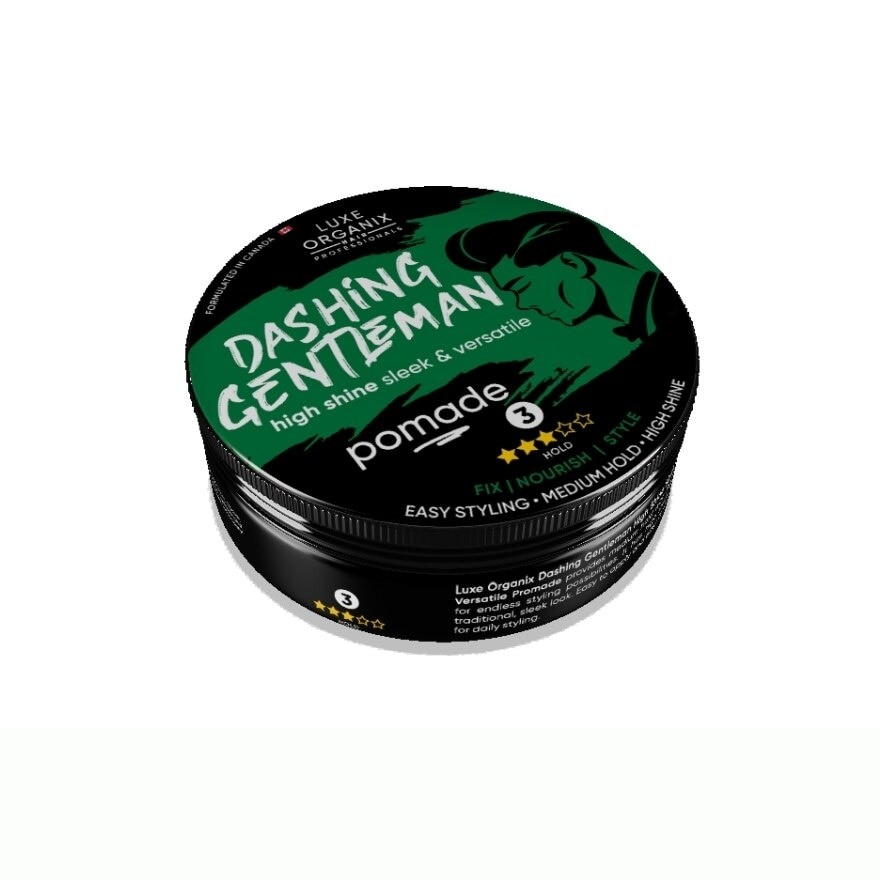 LUXE ORGANIX Hair Professionals Dashing Gentleman High Shine Sleek and Versatile Pomade 80g