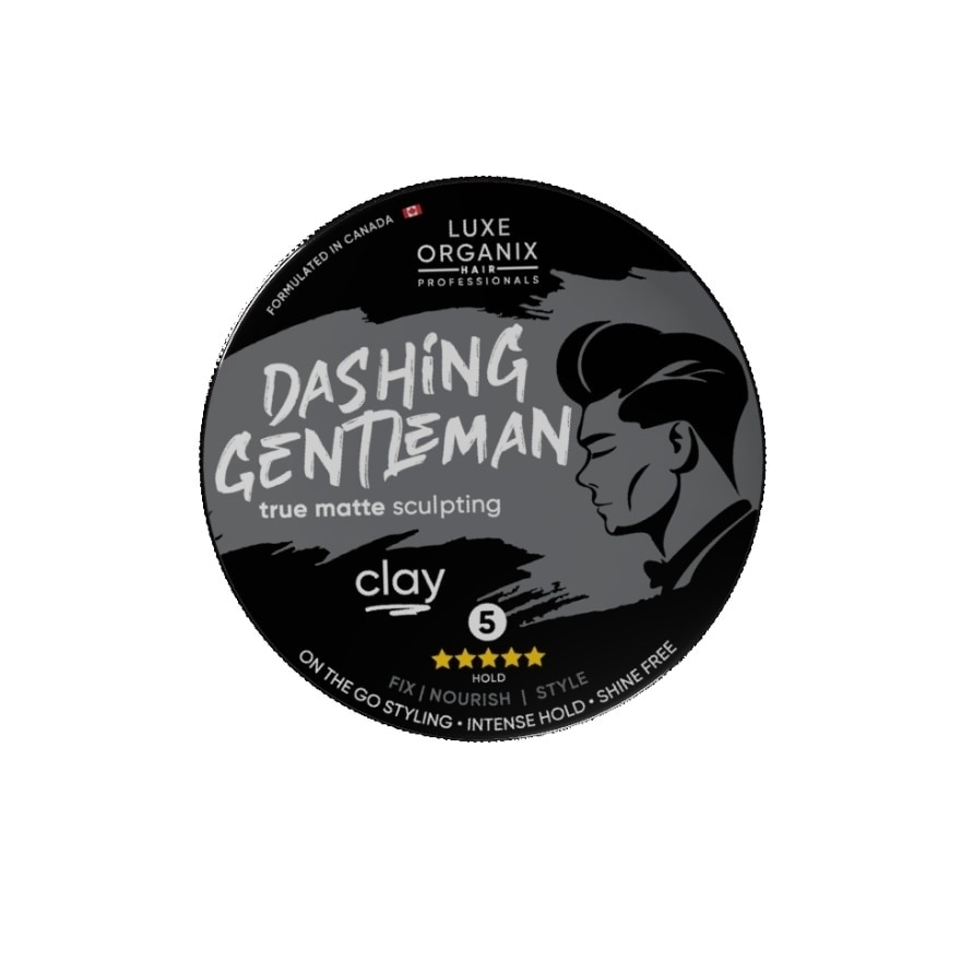 LUXE ORGANIX Hair Professionals Dashing Gentleman True Matte Sculpting Clay 80g