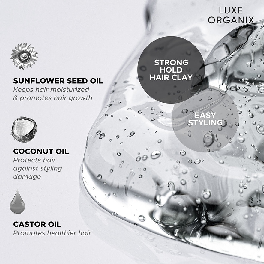 LUXE ORGANIX Hair Professionals Dashing Gentleman True Matte Sculpting Clay 80g