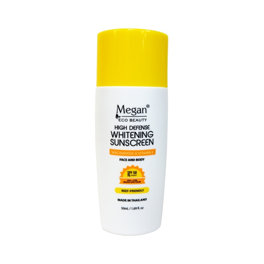 MEGAN Eco Beauty High Defense Whitening Sunscreen SPF 50 PA ++++ 50ml