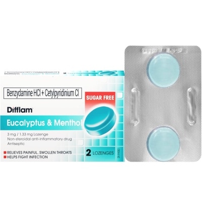 DIFFLAM Difflam Eucalyptus & Menthol Lozenge 2s