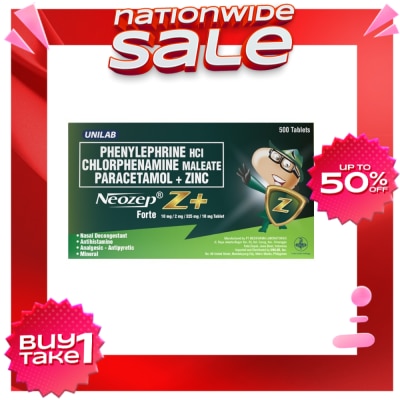 NEOZEP Z PLUS NEOZEP Z+ TAB Sold Per Piece