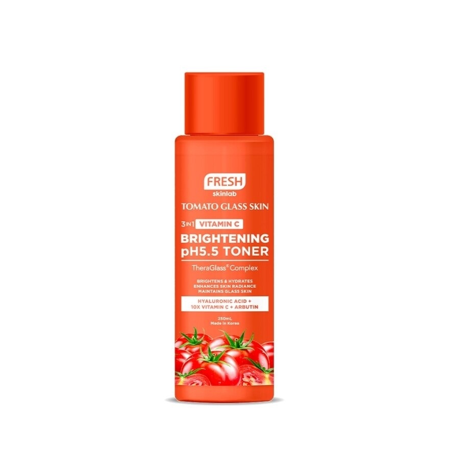 Fresh Skinlab Tomato Glass Skin 3 in 1 Vitamin C Brightening Ph 5.5 Toner 250ml