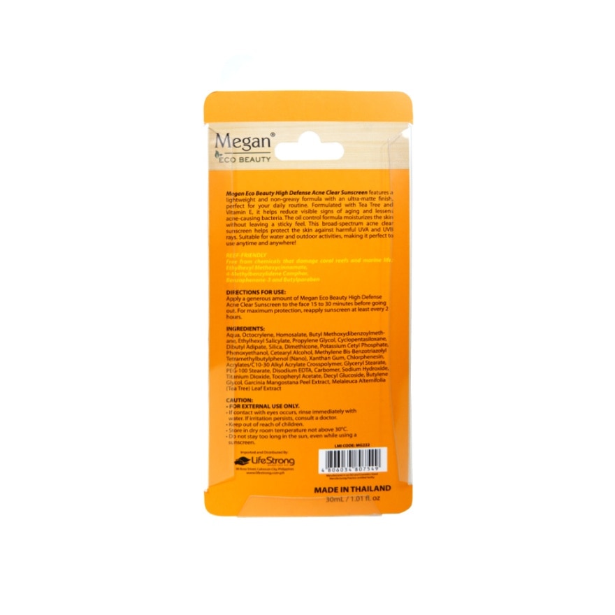 MEGAN Eco Beauty High Defense Acne Clear SPF 50 ++++