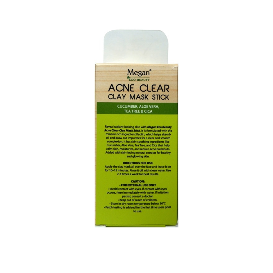 MEGAN Eco Beauty Acne Clear Clay Mask Stick 40g