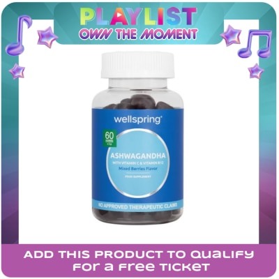 WELLSPRING - WELLSPRING Ashwagandha with Vitamin C & Vitamin B12 Gummies 60s