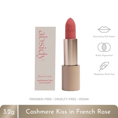 ABSIDY ABSIDY Cashmere Kiss Matte Lipstick French Rose 3.2 g