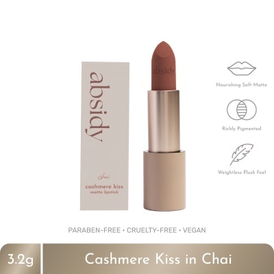 ABSIDY ABSIDY Cashmere Kiss Matte Lipstick Chai 3.2 g