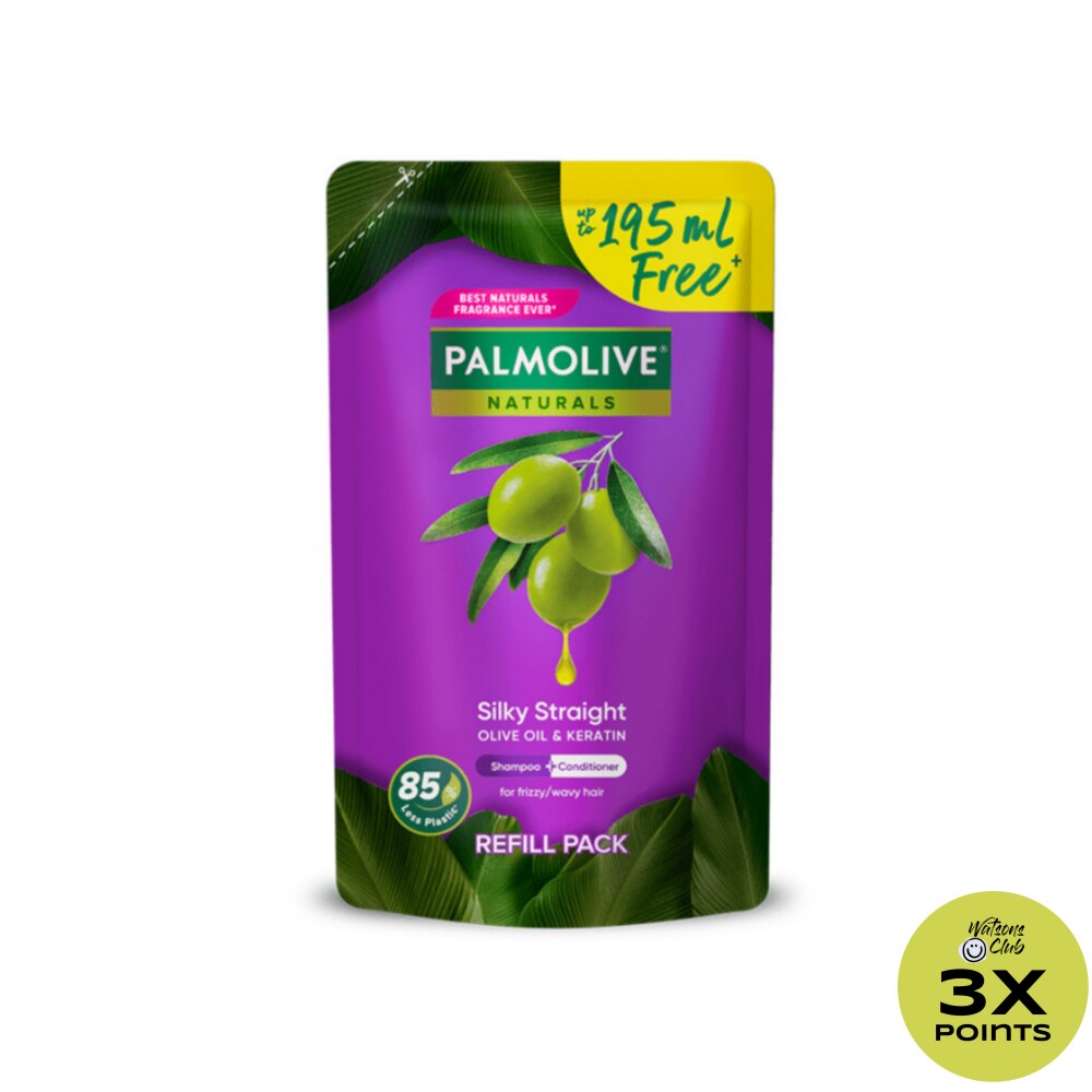 Palmolive Naturals Silky Straight Shampoo 600mL Refill Pack