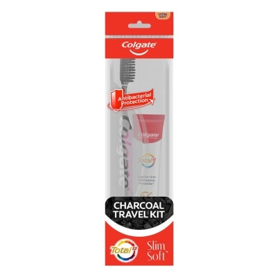 COLGATE COLGATE Charcoal Toothpaste 35g + Slimsoft Toothbrush Travel Kit