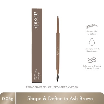 ABSIDY ABSIDY Shape & Define Brow Pencil Ash Brown w/ Free Refill