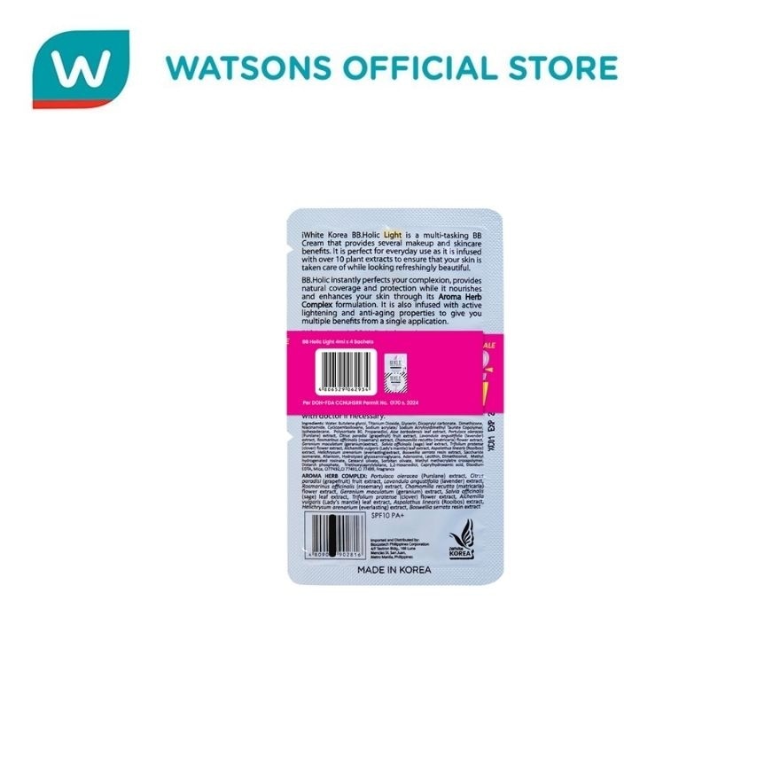 IWHITE KOREA GRAND SALE 2024 BUY 2 TAKE 2 BB HOLIC LIGHT 4ML