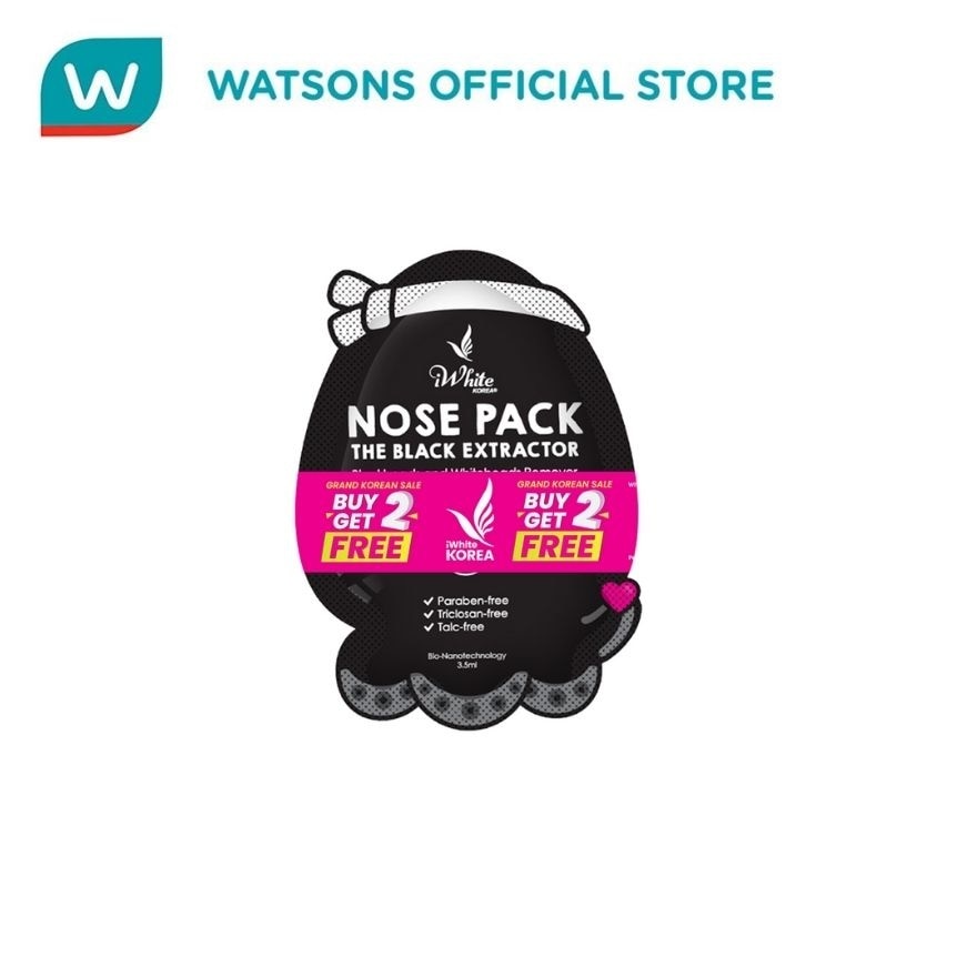 IWHITE KOREA GRAND SALE BUY 2 TAKE 2 NOSE PACK BLACK 3.5ML