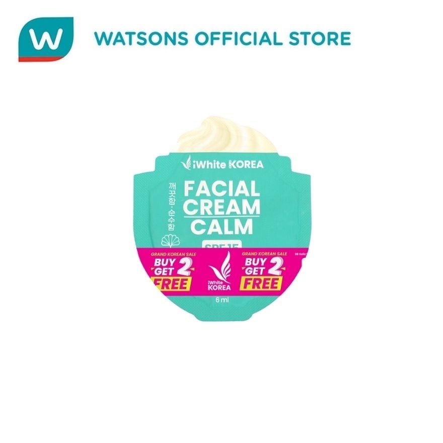 IWHITE KOREA GRAND SALE BUY 2 TAKE 2 FACIAL CREAM CALM SPF15 6ML