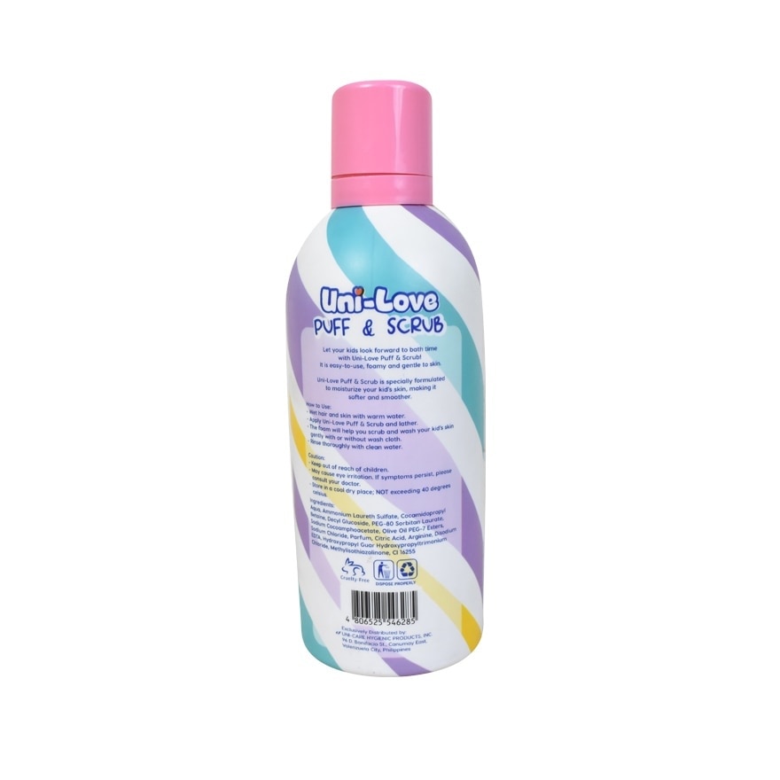 Uni-Love Puff & Scrub (Pink) 350ml