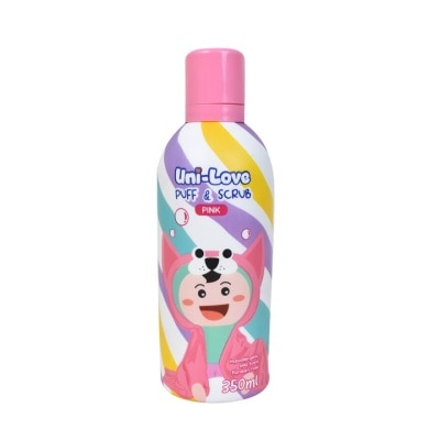 UNILOVE Uni-Love Puff & Scrub (Pink) 350ml